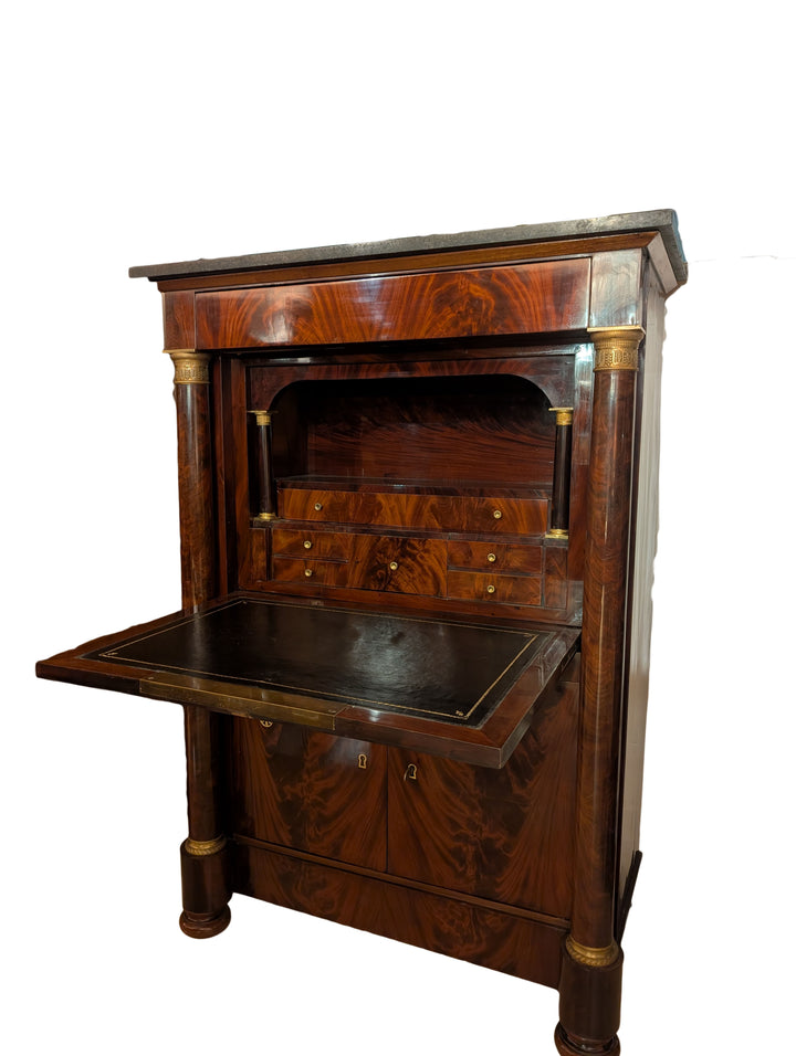 Sekretär, Frankreich ca. 1810, Mahagoni Furnier