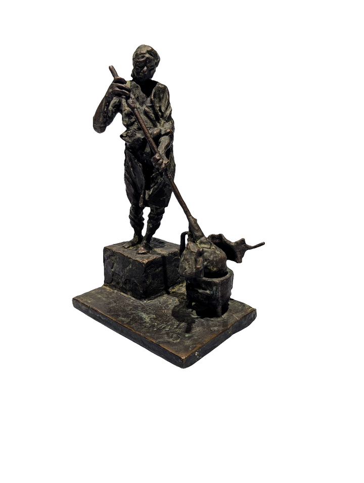 Glasbläser aus Bronze wohl um 1920