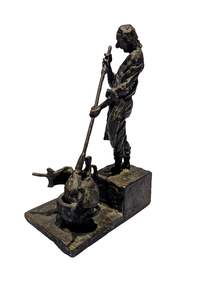 Glasbläser aus Bronze wohl um 1920